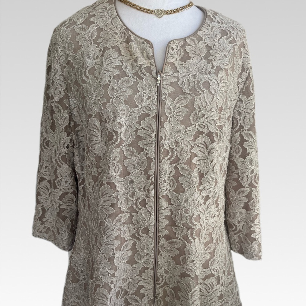 Alex Evenings Lace Jacket in Cream size XLP